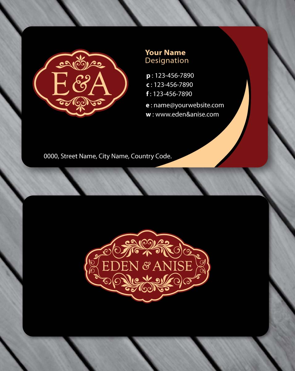 Business Card Design by Sbss for eden & anise pty ltd | Design #1094709