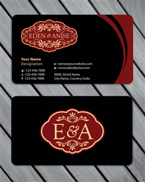 Business Card Design by Sbss for eden & anise pty ltd | Design: #1094711