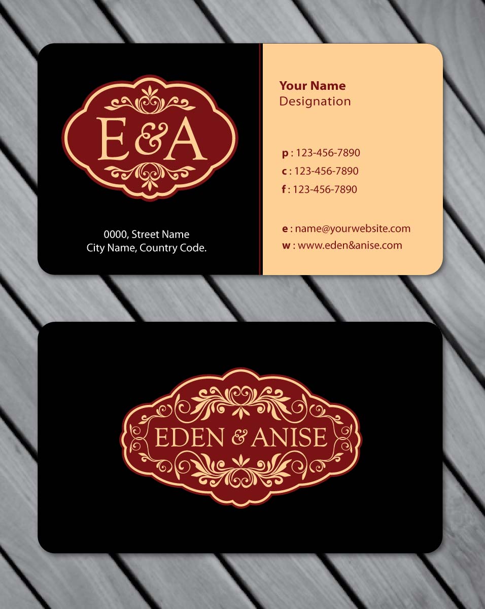 Business Card Design by Sbss for eden & anise pty ltd | Design #1094717