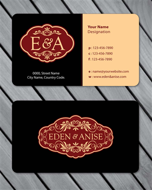 Business Card Design by Sbss for eden & anise pty ltd | Design: #1094717