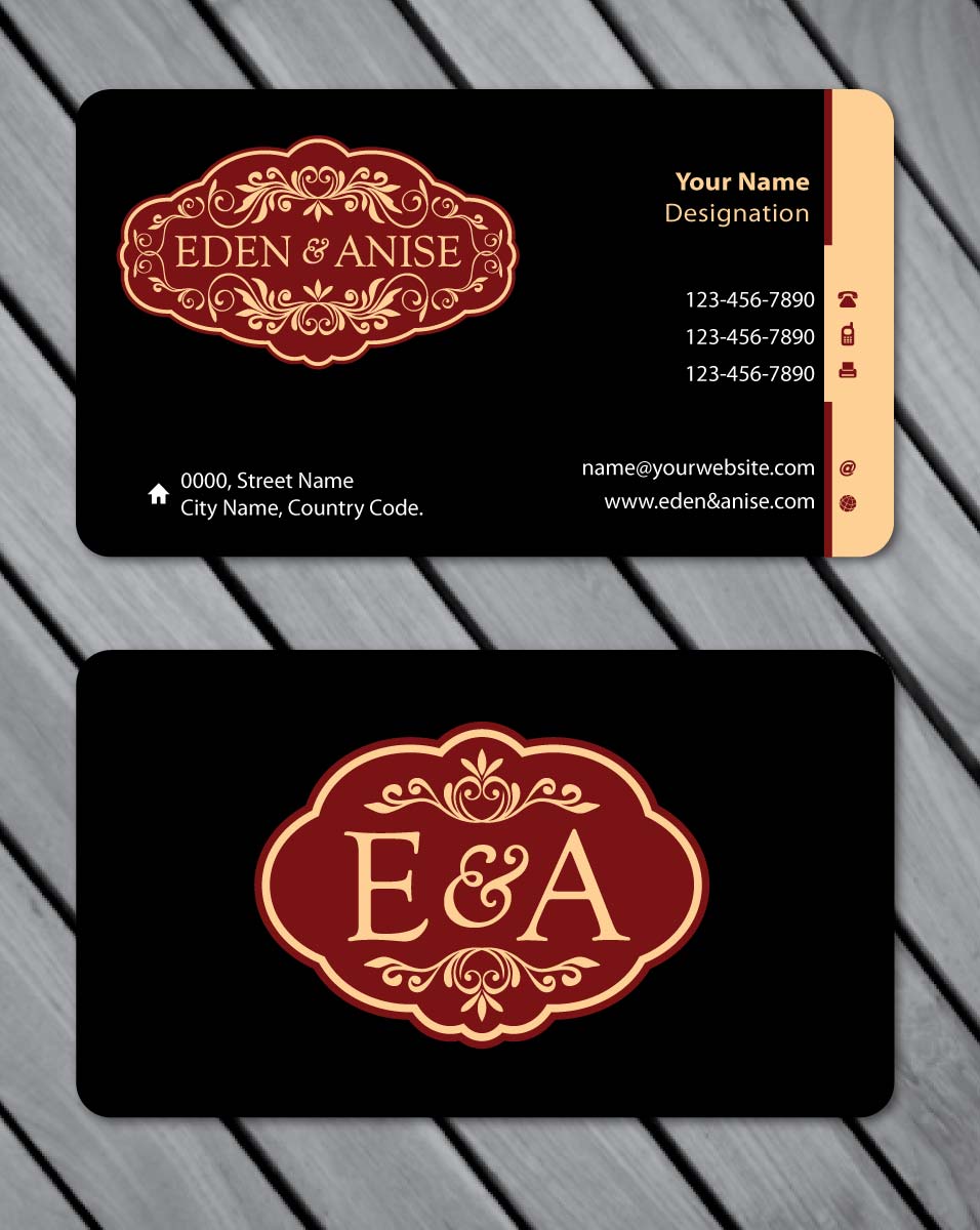 Business Card Design by Sbss for eden & anise pty ltd | Design #1094720