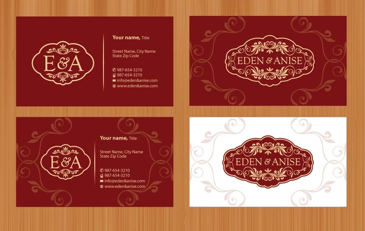 Business Card Design by Sbss for eden & anise pty ltd | Design #1105350