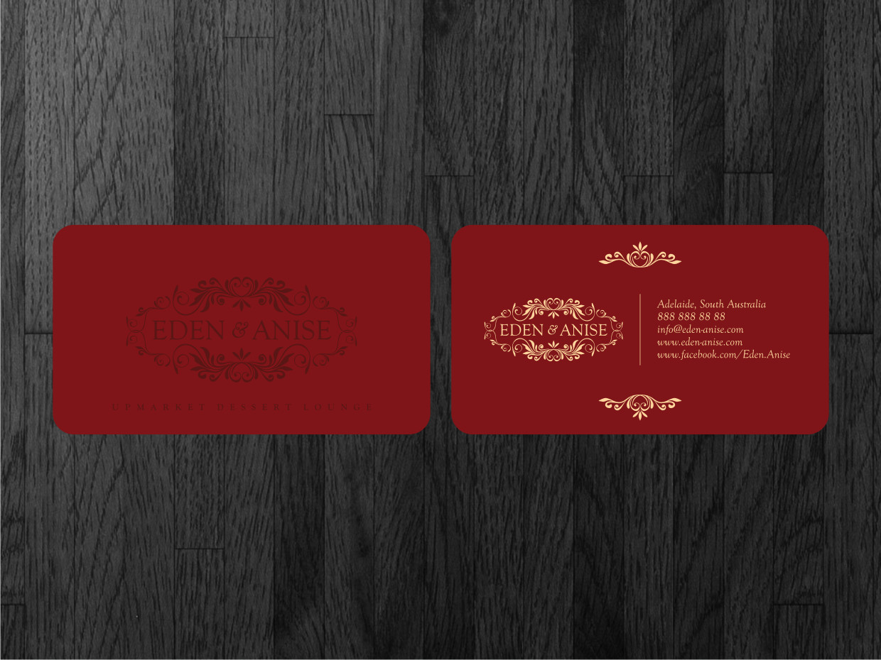 Business Card Design by Atvento Graphics for eden & anise pty ltd | Design #1092548