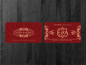 Business Card Design by Atvento Graphics for eden & anise pty ltd | Design: #1111034