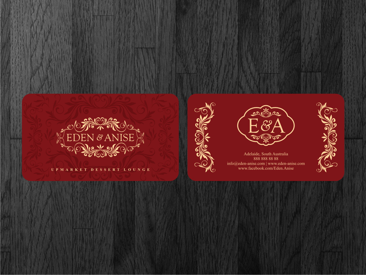 Business Card Design by Atvento Graphics for eden & anise pty ltd | Design #1113877