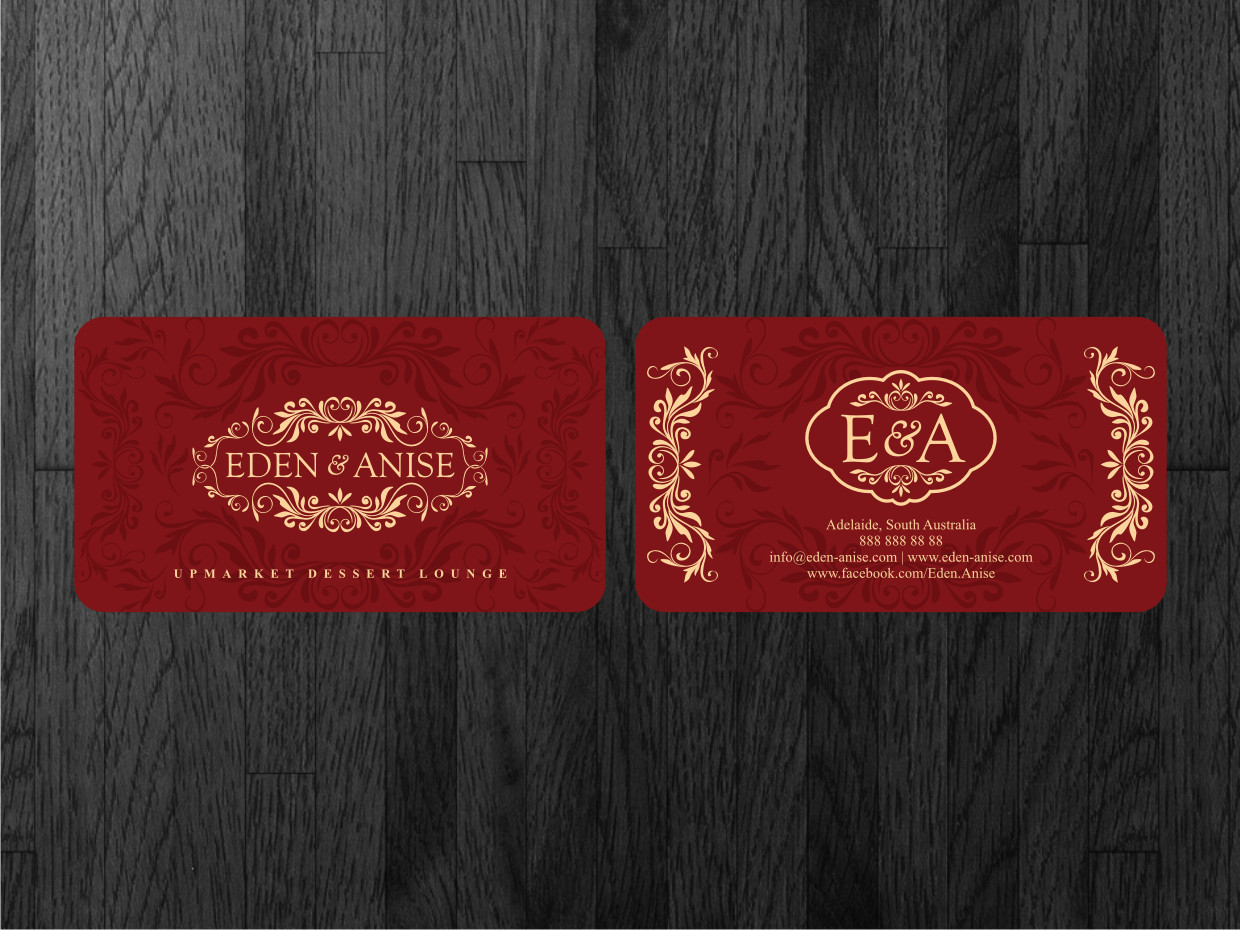Business Card Design by Atvento Graphics for eden & anise pty ltd | Design #1113882