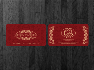 Business Card Design by Atvento Graphics for eden & anise pty ltd | Design #1113882