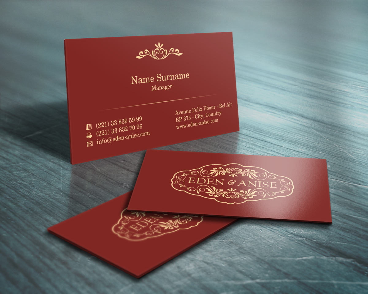 Business Card Design by HYPdesign for eden & anise pty ltd | Design #1095291
