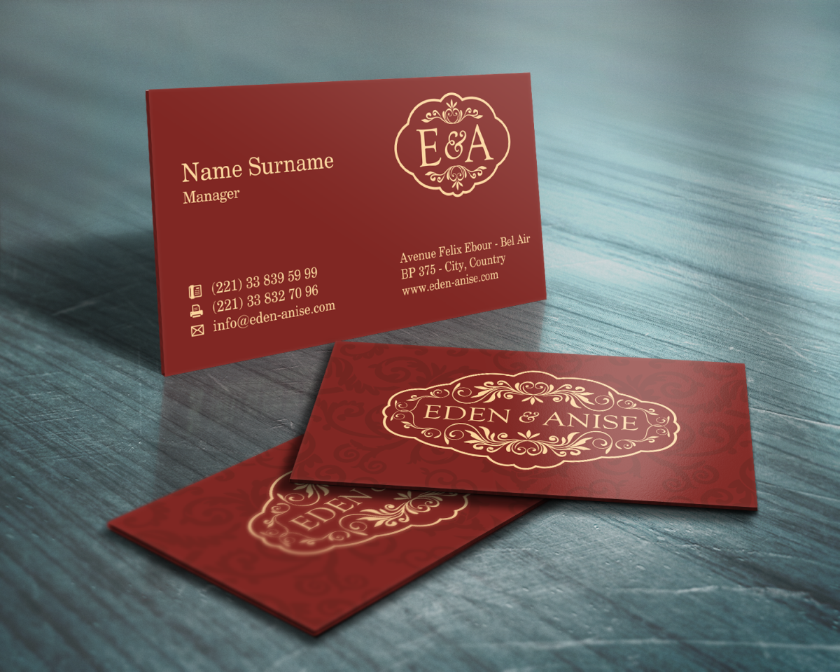 Business Card Design by HYPdesign for eden & anise pty ltd | Design #1095299