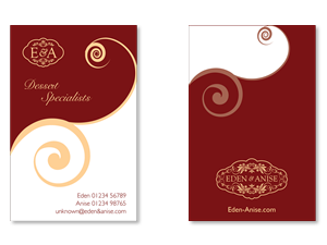 Business Card Design by Phoenix Dragon for eden & anise pty ltd | Design: #1123649