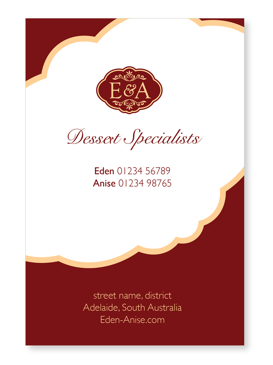 Business Card Design by Phoenix Dragon for eden & anise pty ltd | Design #1123661