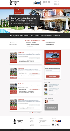 Wordpress Design by Emmanuel for AuctionServices.com, Inc. | Design #3837956