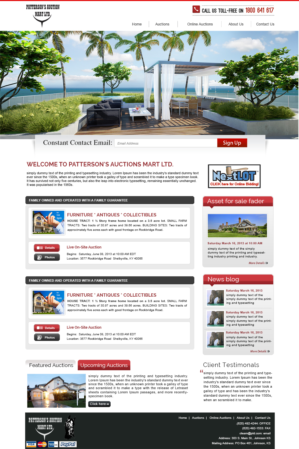 Wordpress Design by webxvision for AuctionServices.com, Inc. | Design #3823837