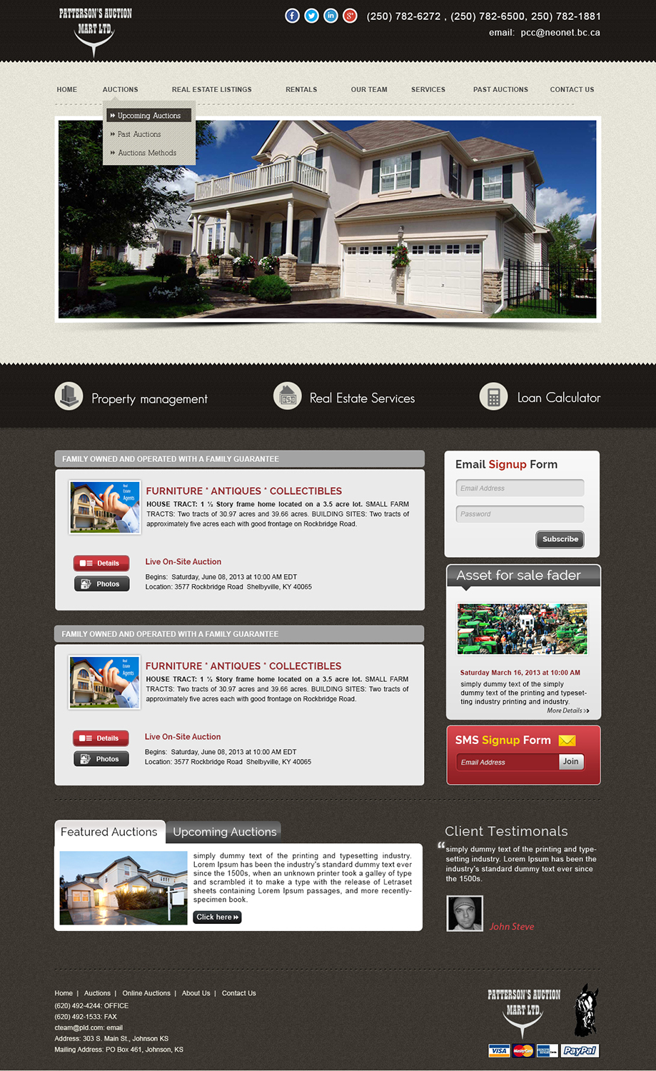 Wordpress Design by webxvision for AuctionServices.com, Inc. | Design #3824012
