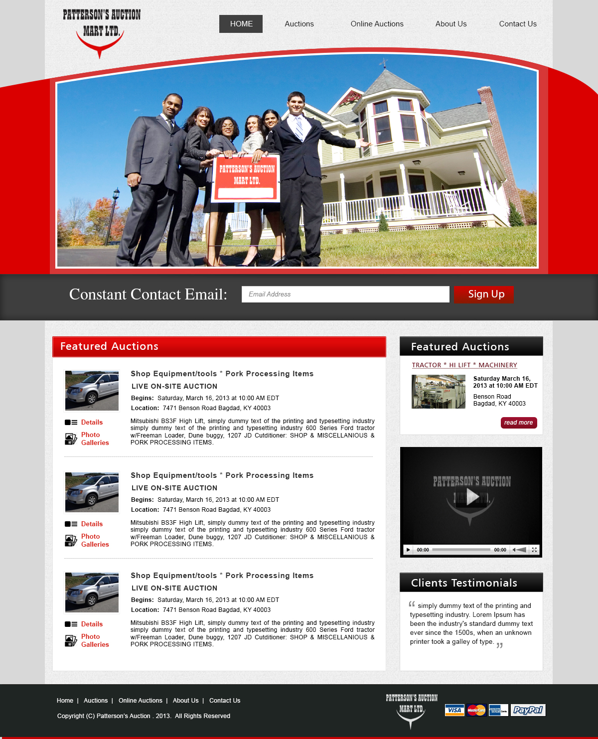 Wordpress Design by webxvision for AuctionServices.com, Inc. | Design #3831437
