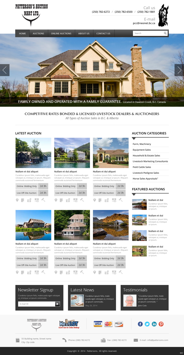 Wordpress Design by pb for AuctionServices.com, Inc. | Design #3826016