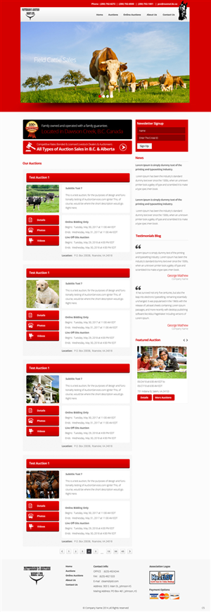 Wordpress Design by pb for AuctionServices.com, Inc. | Design: #3845165