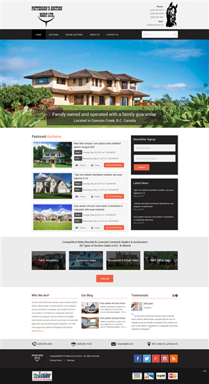 Wordpress Design by pb for AuctionServices.com, Inc. | Design: #3845195