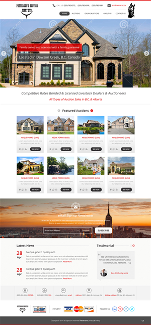 Wordpress Design by pb for AuctionServices.com, Inc. | Design: #3845198