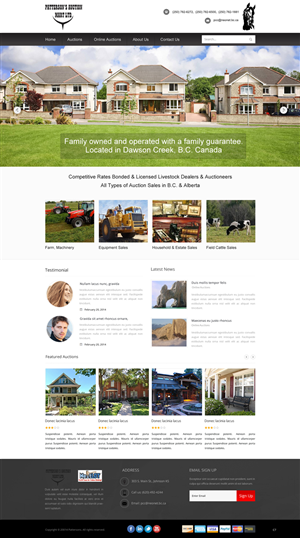 Wordpress Design by pb for AuctionServices.com, Inc. | Design: #3845201