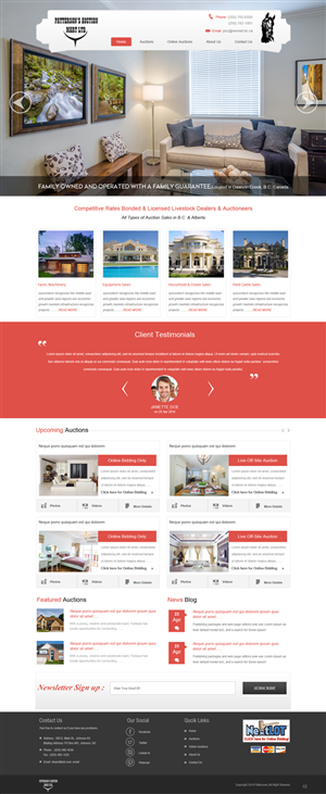 Wordpress Design by pb for AuctionServices.com, Inc. | Design: #3845208