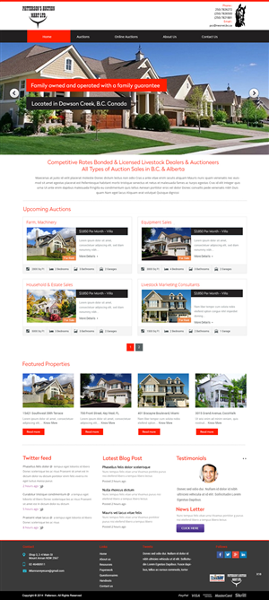 Wordpress Design by pb for AuctionServices.com, Inc. | Design: #3845210