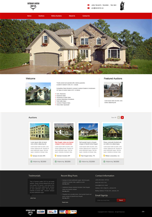Wordpress Design by pb for AuctionServices.com, Inc. | Design: #3845214