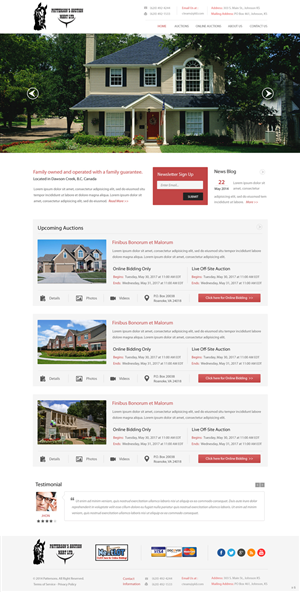Wordpress Design by pb for AuctionServices.com, Inc. | Design: #3845219