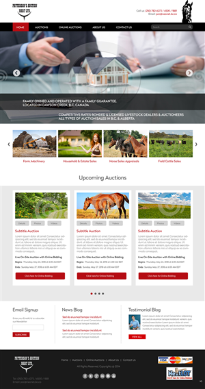 Wordpress Design by pb for AuctionServices.com, Inc. | Design: #3845239