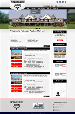 Wordpress Design by Tanvir for AuctionServices.com, Inc. | Design #3840492