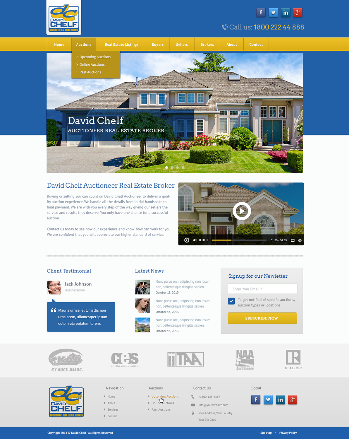 WordPress-Design von Emmanuel für AuctionServices.com, Inc. | Design #3829201