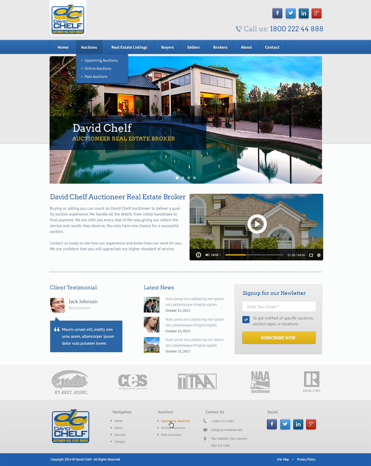 WordPress-Design von Emmanuel für AuctionServices.com, Inc. | Design #3829203