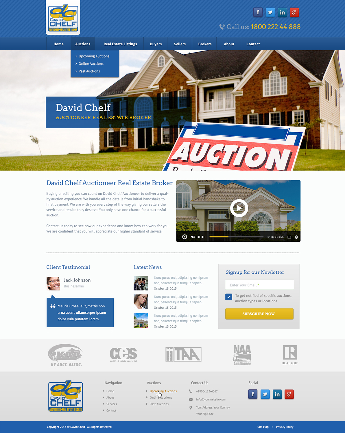 WordPress-Design von Emmanuel für AuctionServices.com, Inc. | Design #3829253