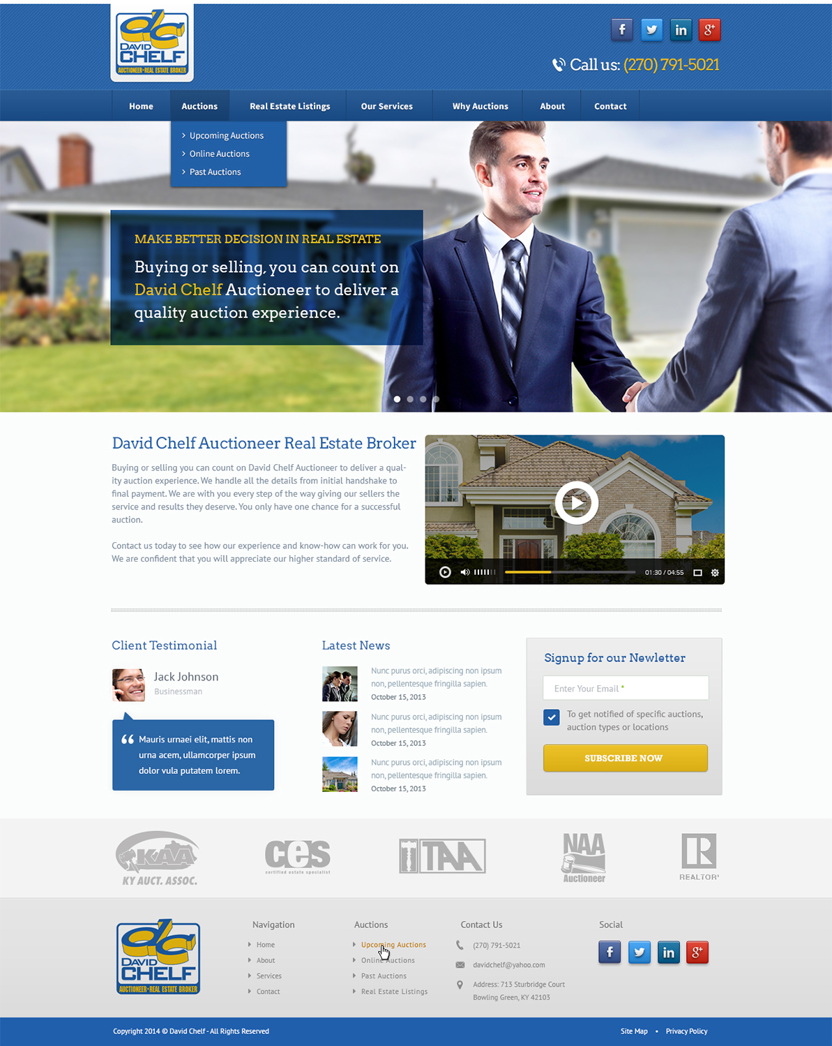 Wordpress Design by Emmanuel for AuctionServices.com, Inc. | Design #3830284