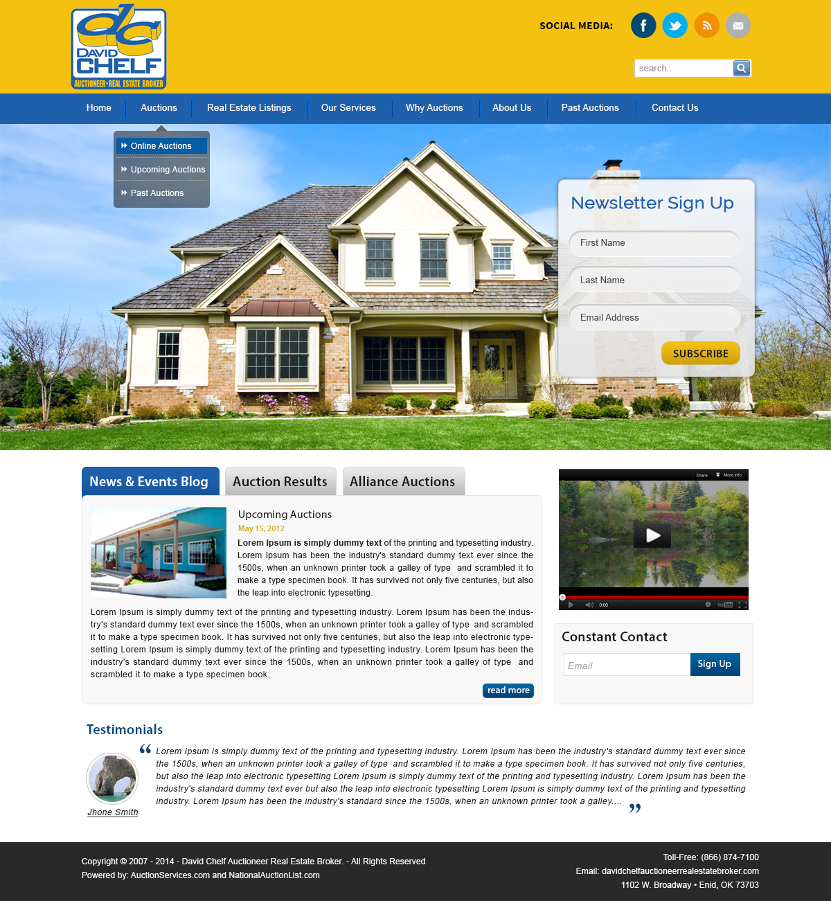 Wordpress Design by webxvision for AuctionServices.com, Inc. | Design #3835961