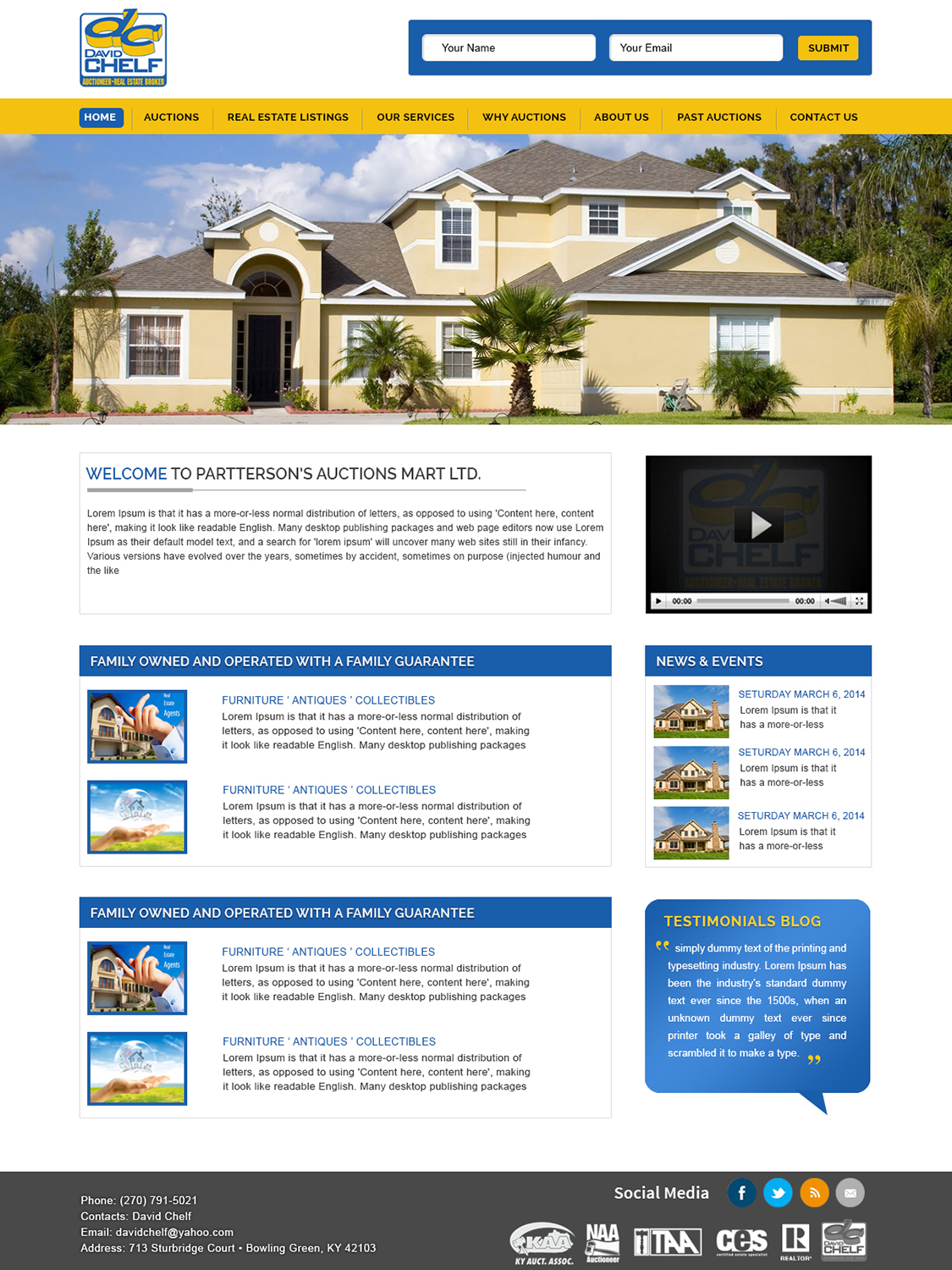 Wordpress Design by webxvision for AuctionServices.com, Inc. | Design: #3836102