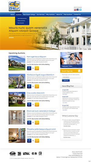 Wordpress Design by pb for AuctionServices.com, Inc. | Design: #3825409