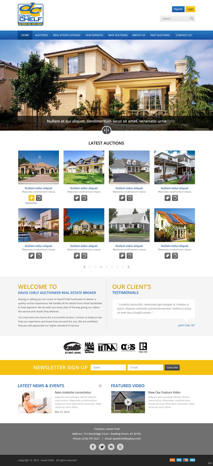 Wordpress Design by pb for AuctionServices.com, Inc. | Design #3825412