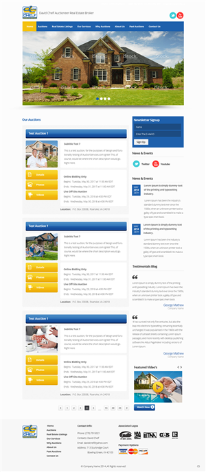 Wordpress Design by pb for AuctionServices.com, Inc. | Design: #3843040