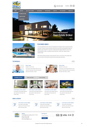 Wordpress Design by pb for AuctionServices.com, Inc. | Design: #3843062