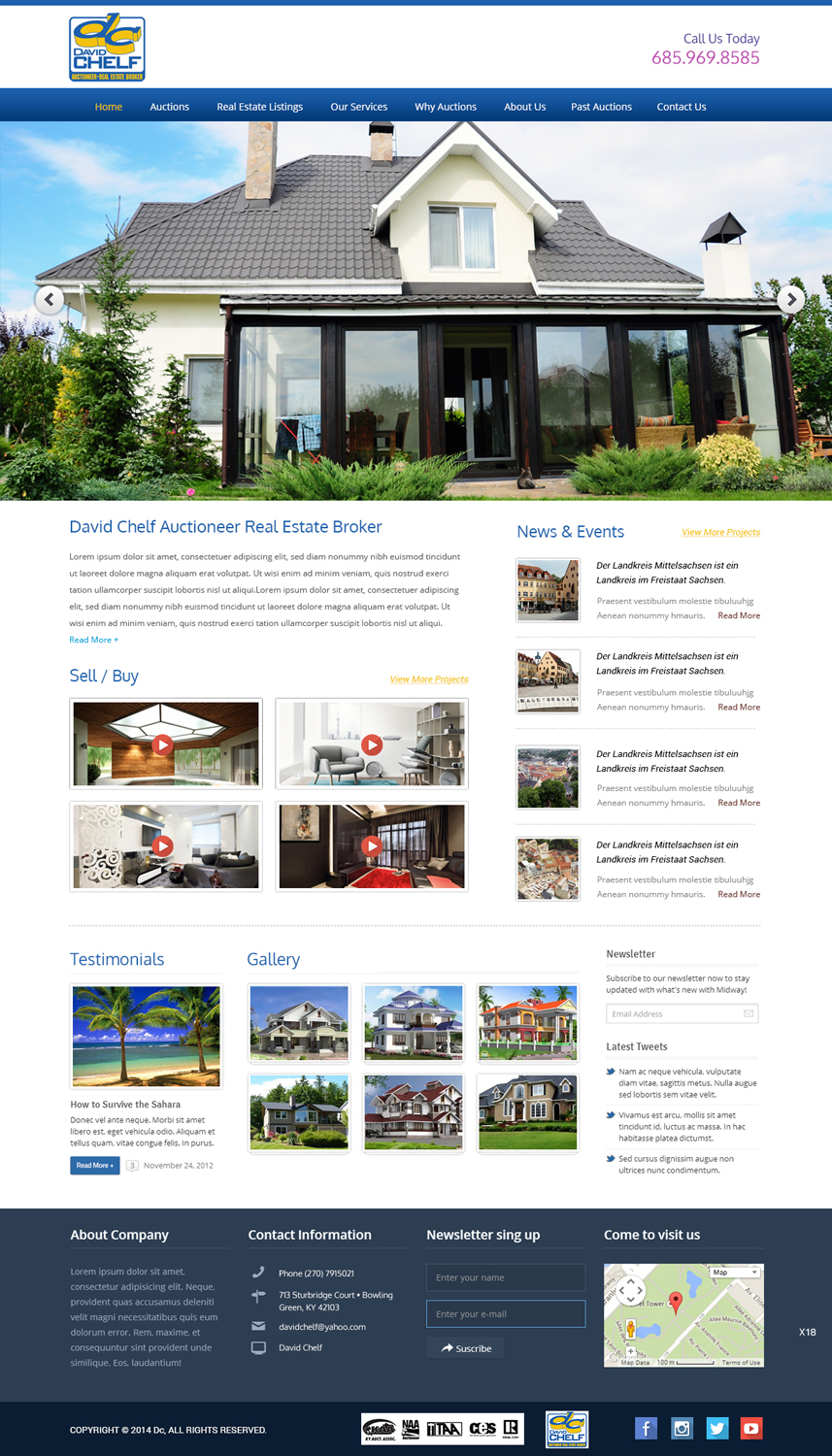 Wordpress Design by pb for AuctionServices.com, Inc. | Design #3843104