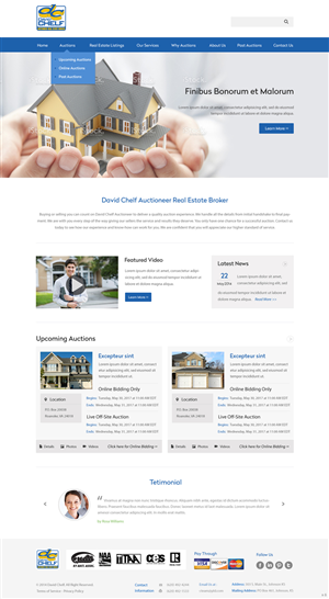 Wordpress Design by pb for AuctionServices.com, Inc. | Design: #3843109