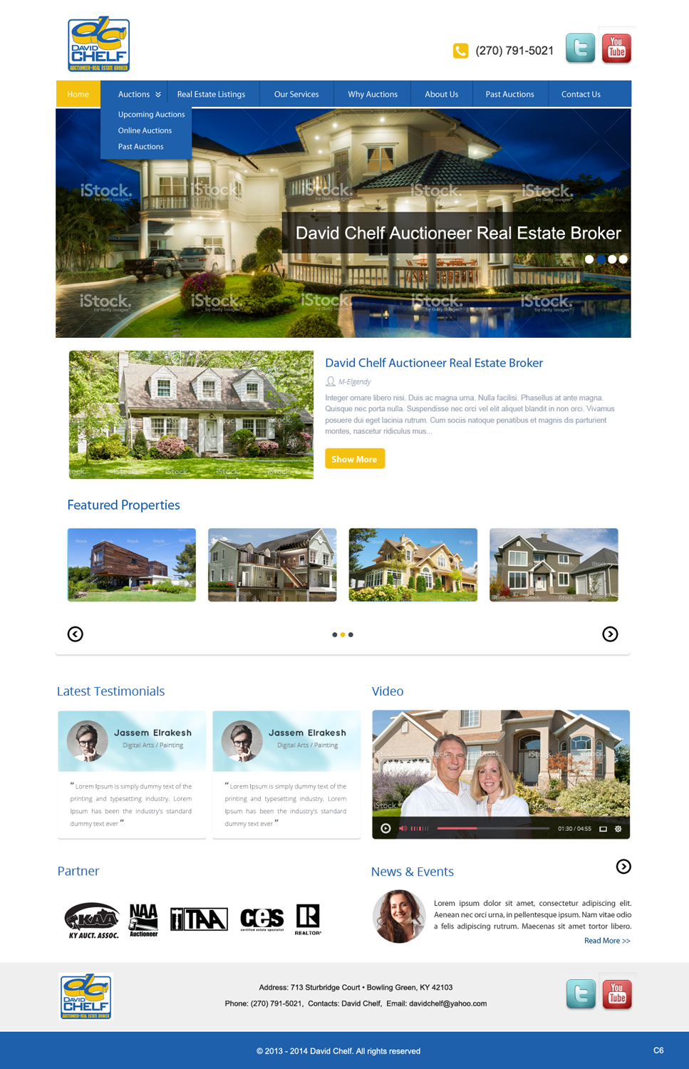 Wordpress Design by pb for AuctionServices.com, Inc. | Design #3843115