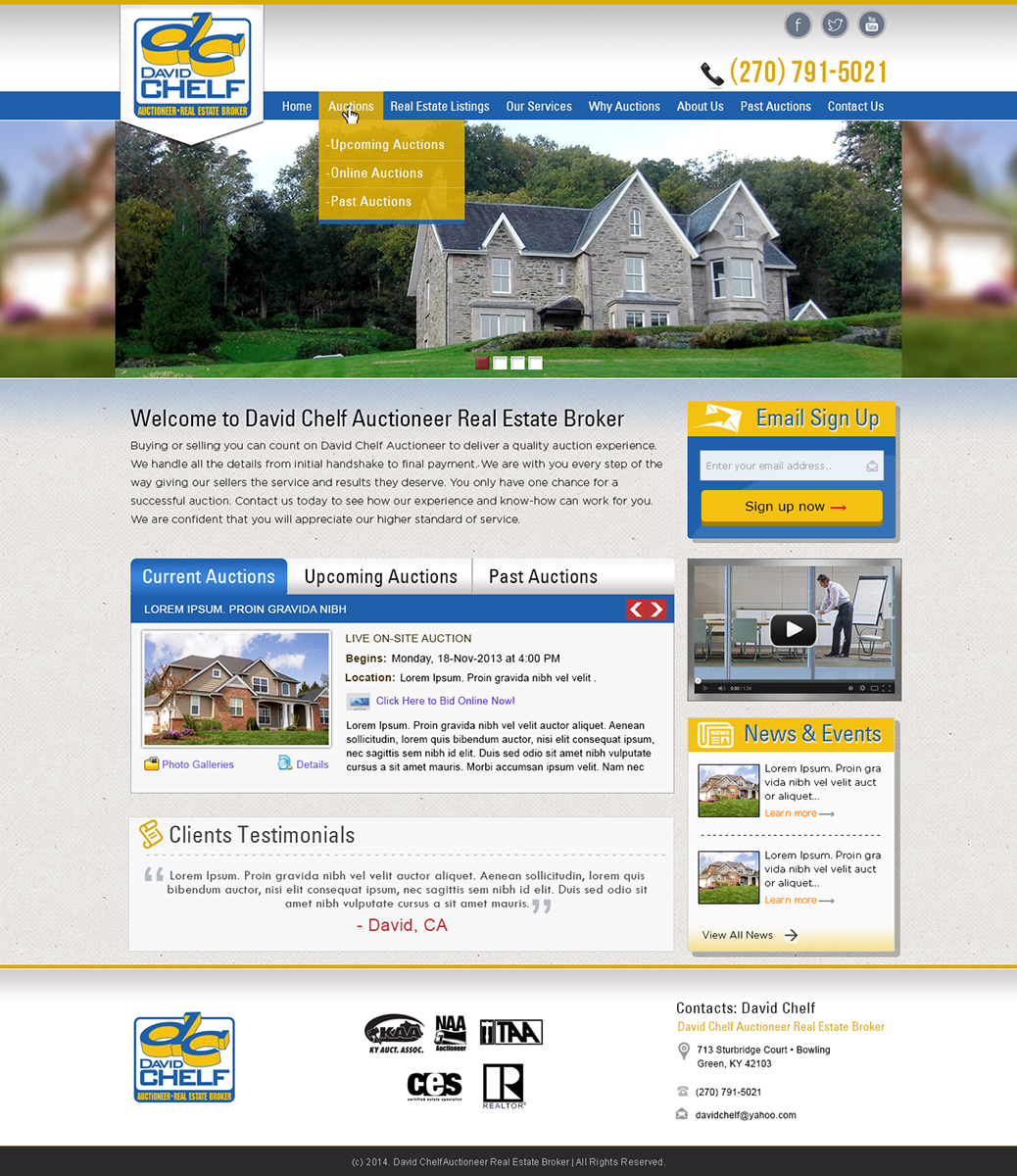Diseño Wordpress por Tanvir para AuctionServices.com, Inc. | Diseño #3815145