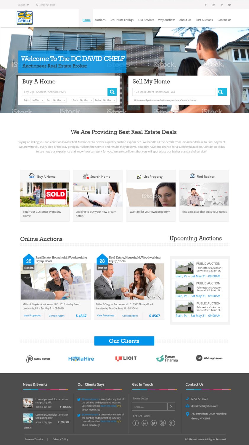 Wordpress Design by TechWise for AuctionServices.com, Inc. | Design #3819300