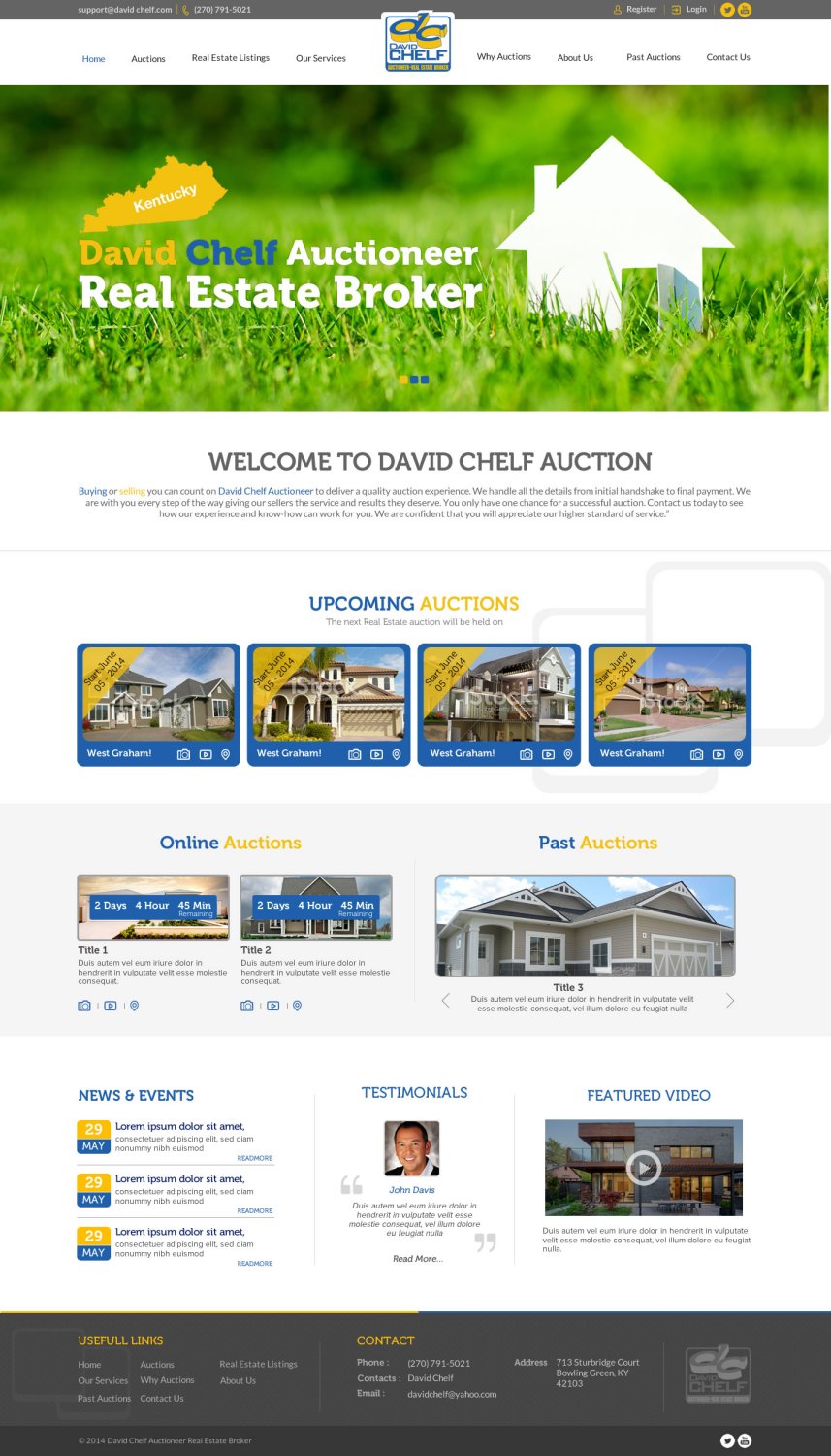 Design Wordpress par TechWise pour AuctionServices.com, Inc. | Design #3826719