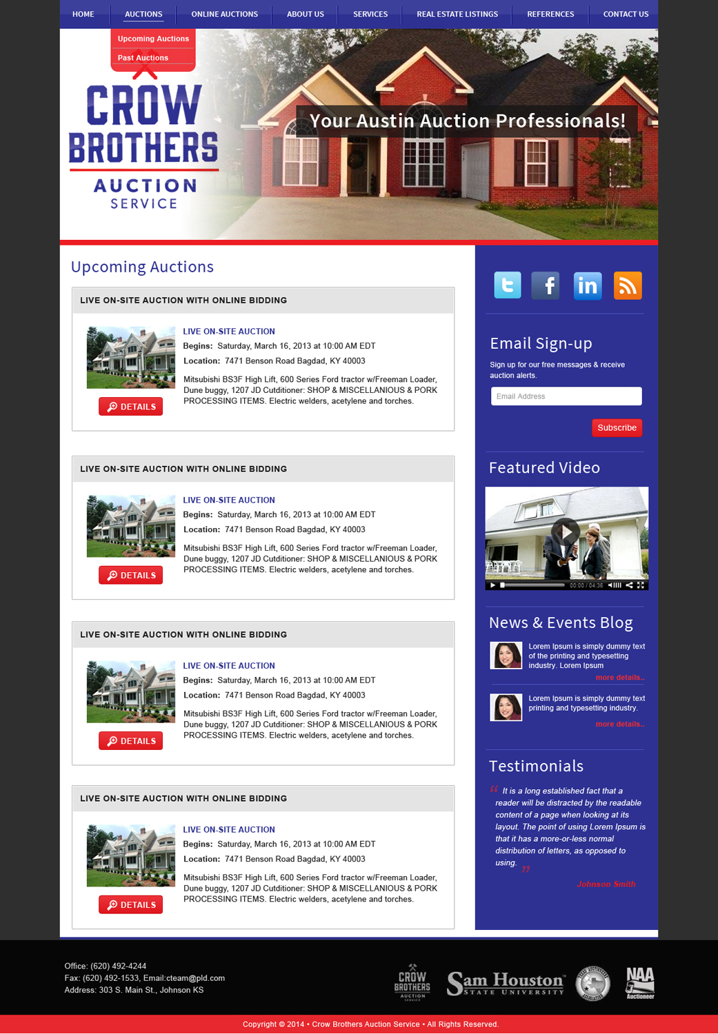 Diseño Wordpress por infotech para AuctionServices.com, Inc. | Diseño: #3995005