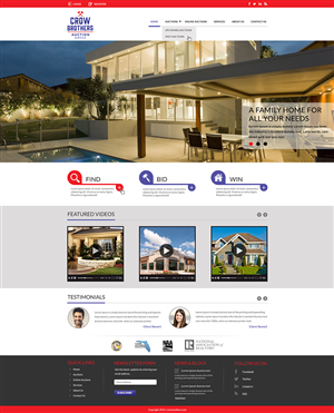 Wordpress Design by Anooshaa for AuctionServices.com, Inc. | Design #3908665