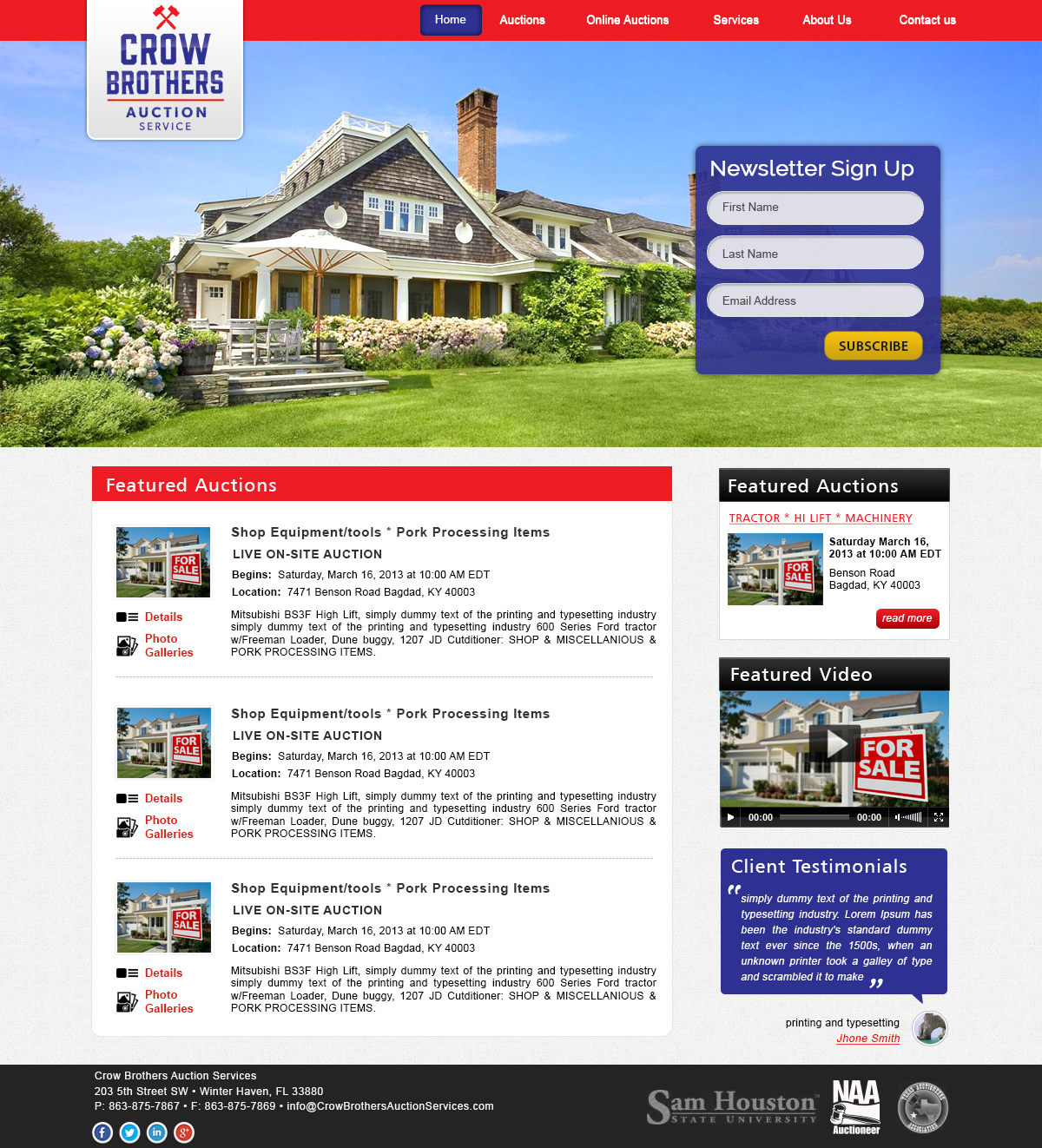 Wordpress Design by webxvision for AuctionServices.com, Inc. | Design #3894440
