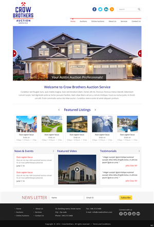 Diseño Wordpress por pb para AuctionServices.com, Inc. | Diseño: #3887344
